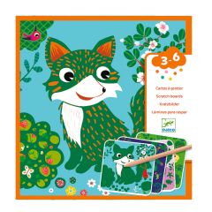 Láminas para rascar Pequeños animales - Djeco