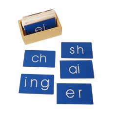Letras de lija doble alfabeto minúsculas pequeñas - Montessori
