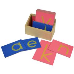 Letras de lija alfabeto minúsculas imprenta - Montessori