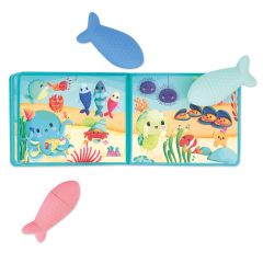 Libro de baño Fiesta bajo el mar y 3 peces rociadores - Janod