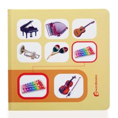 Libro de fotografías Busca y encuentra Instrumentos musicales - Nowordbooks