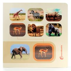 Libro de fotografías Busca y encuentra Animales salvajes - Nowordbooks