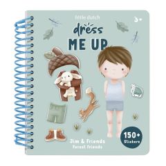 Libro de pegatinas Viste a Jim Amigos del Bosque - Little Dutch