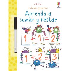 Libro pizarra Aprendo a sumar y restar - Usborne