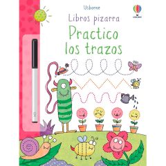 Libro pizarra Practico los trazos - Usborne