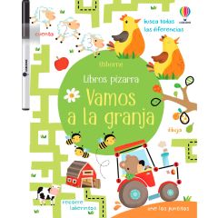 Libro pizarra Vamos a la granja - Usborne