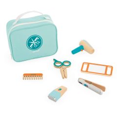 Maletín de peluquería con accesorios de madera - Janod