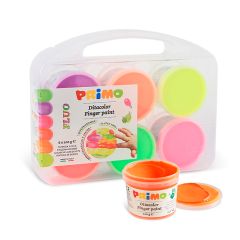 Maletín pintura de dedos colores flúor (6) - Primo