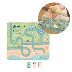 Set portátil con mantel circuito y 3 coches Holiday - Monnëka
