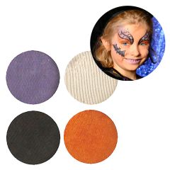 Maquillaje facial 4 colores Halloween