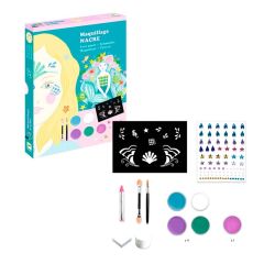 Set de maquillaje nácar y plantillas - Djeco
