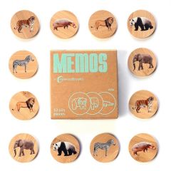 Memory de madera animales de la selva (24) - Nowordbooks
