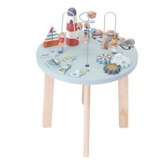 Mesa de actividades de madera peces y barcos - Little Dutch