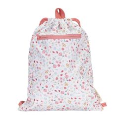 Mochila saco con cuerdas flores y mariposas - Little Dutch