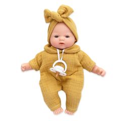 Muñeca bebé Nina Bobble mostaza 26 cm - Wookids