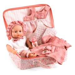 Muñeca bebé Lily con maleta y accesorios Pomea - Djeco