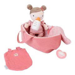 Muñeca bebé Rosa con capazo y accesorios - Little Dutch