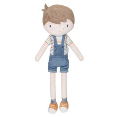 Muñeco Cuddle Jim peto azul 50 cm - Little Dutch
