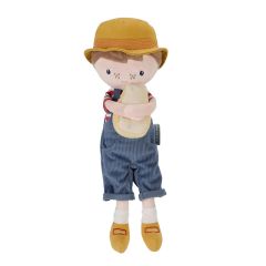 Muñeco granjero Jim con queso 33 cm - Little Dutch