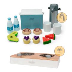 Nevera, termo y accesorios para picnic de madera MamaMemo - Astrup + REGALO cocinita portátil