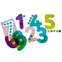 Plantillas translúcidas números y cuentas Light & Learn - HenBea