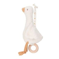 Oca de peluche musical con colgador Newborn Naturals - Little Dutch