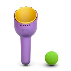 Pala, rastrillo y pelota para arena RakBi morado y amarillo - Bibio
