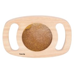 Panel sensorial de madera con purpurina dorada - TickiT