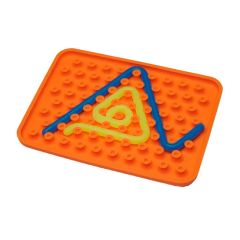 Panel sensorial naranja con 2 gusanos - Wiggly Toy
