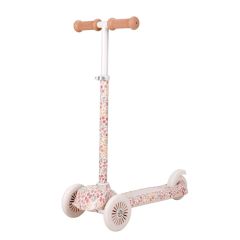 Patinete blanco floral - Little Dutch