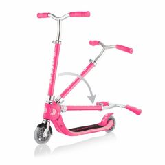 Patinete plegable Flow Foldable 125 rosa fucsia - Globber