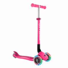 Patinete plegable Primo Foldable rosa con luces - Globber