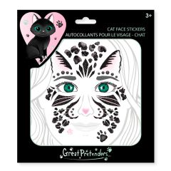Pegatinas con cristales para la cara gato - Great Pretenders