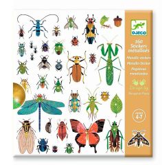 Pegatinas metalizadas Insectos (160) - Djeco