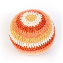 Pelota sonajero de crochet naranja - aPunt Barcelona