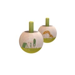 Peonza de madera Little World Nature - Londji