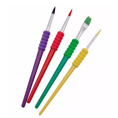 Pinceles con mango ergonómico Easy Grip (4) - Deukaliptus