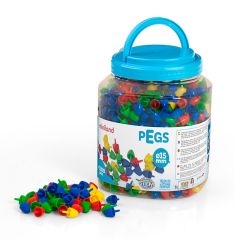 Pinchos de colores de 1,5 cm Pegs (1.300) - Miniland