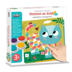 Pinturas de dedos y láminas Animales adorables - Crealign