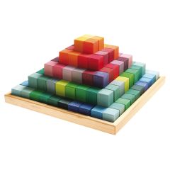 Pirámide escalonada de madera de colores - Grimm's