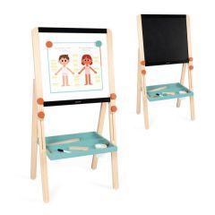 Pizarra de madera doble cara con láminas educativas - Janod