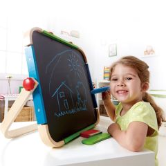 Pizarra de madera portatil, doble cara - Hape