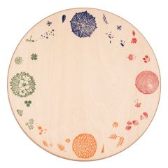 Plataforma redonda 4 estaciones de madera para calendario perpetuo - Grapat