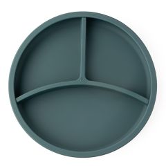 Plato con separador y ventosa azul - Silicona - Eco Rascals