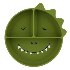 Plato de silicona con compartimentos dinosaurio - Trixie