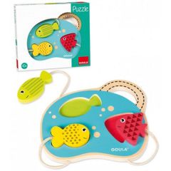 Puzle de madera encajable Mar Baby 3 piezas - Goula