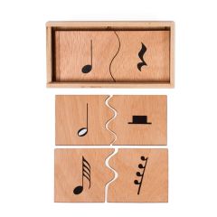 Puzle de madera figuras rítmicas - Serclet