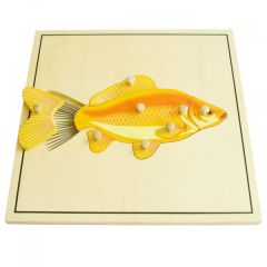 Puzle de madera pez esqueleto - Montessori