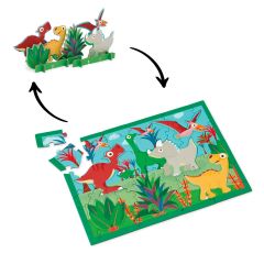 Puzle dinosaurios 3D 36 piezas - Scratch