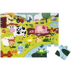 Puzle Granja táctil con texturas 20 piezas - Janod